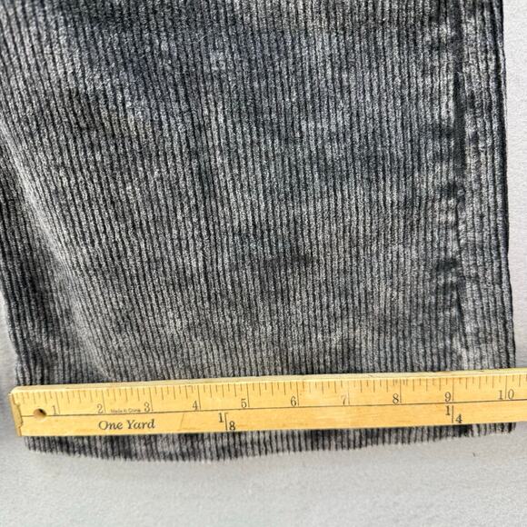 Pol by Anthropologie Corduroy Pants Women's S Black Patch Pockets Wide Flare Leg - Picture 13 of 13